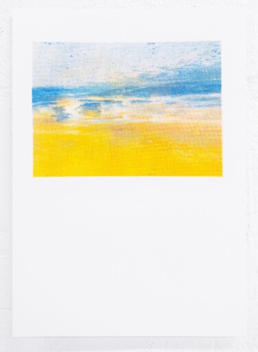 Prenten & gravures getiteld "Plage II" door Caroline Delétoille, Origineel Kunstwerk, Zeefdruk