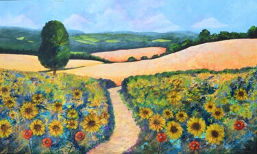 Peinture intitulée "Ame d'Occitanie" par Marie-Laure Tournier, Œuvre d'art originale, Acrylique