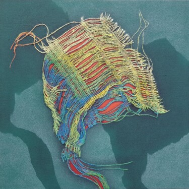 Collages getiteld "Contre le vent" door Jean-Roch Klethi, Origineel Kunstwerk, Acryl