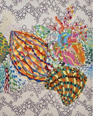 Peinture intitulée "1000022573" par Lina Karam, Œuvre d'art originale