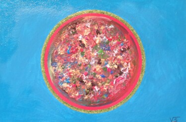Peinture intitulée "rond " par Vincent Schurck, Œuvre d'art originale, Acrylique