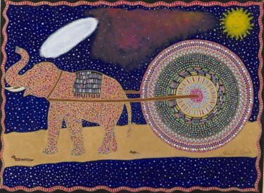Peinture intitulée "allons y gaiement " par Vincent Schurck, Œuvre d'art originale, Acrylique