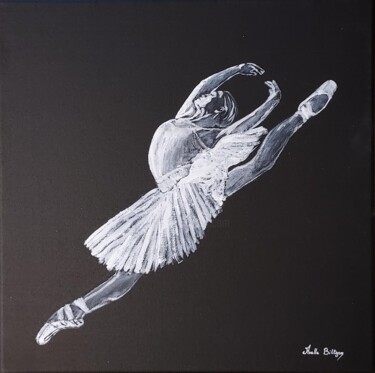 绘画 标题为“Ballerina” 由Axelle Biltgen, 原创艺术品, 丙烯 安装在木质担架架上