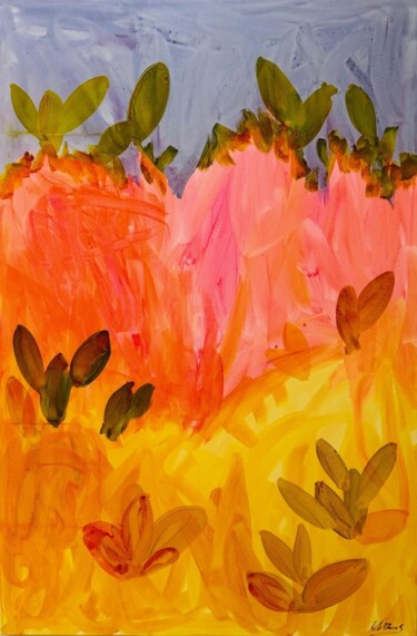 Schilderij getiteld "2024 CACTUS EVAMARC…" door Eva Marc'H, Origineel Kunstwerk, Acryl