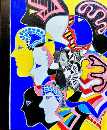 Incisioni, stampe intitolato "Reflexions" da Anita Bauer, Opera d'arte originale, Acrilico