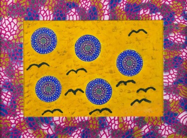 Peinture intitulée "alvéoles d'abeilles " par Vincent Schurck, Œuvre d'art originale, Acrylique