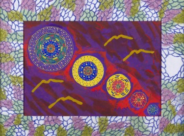 Peinture intitulée "comète Allons y " par Vincent Schurck, Œuvre d'art originale, Acrylique