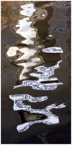Photographie intitulée "Reflets marins 156C…" par Daniel Gautier, Œuvre d'art originale, Aluminium