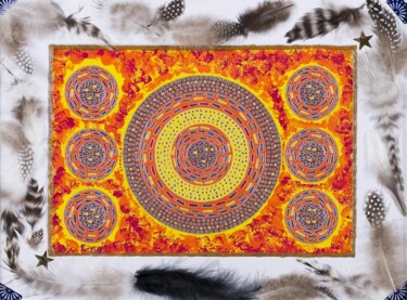 Peinture intitulée "couleur de plume" par Vincent Schurck, Œuvre d'art originale, Acrylique