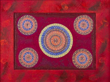 Peinture intitulée "j'ai rougis " par Vincent Schurck, Œuvre d'art originale, Acrylique