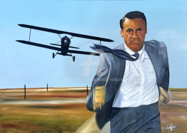 Pintura titulada "La mort aux trousses" por Jean-Jacques Venturini, Obra de arte original, Oleo