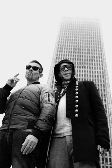 Fotografie getiteld "BRUNO & DIDIER, SMO…" door Sophie Bramly, Origineel Kunstwerk, Papier