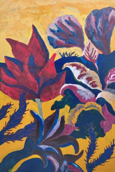 Peinture intitulée "Balade en Arcadie" par Delphine Epron, Œuvre d'art originale, Acrylique