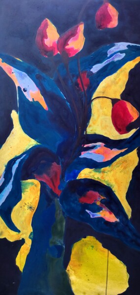 Peinture intitulée "Nocturnes 4  " par Delphine Epron, Œuvre d'art originale, Acrylique