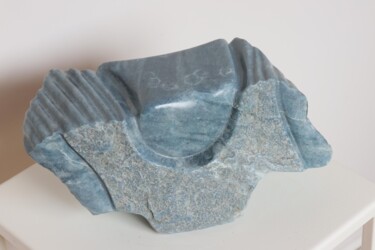 Sculpture intitulée "AVENTURE BLEUE (Ave…" par Jean-Pierre Milesi, Œuvre d'art originale, Pierre