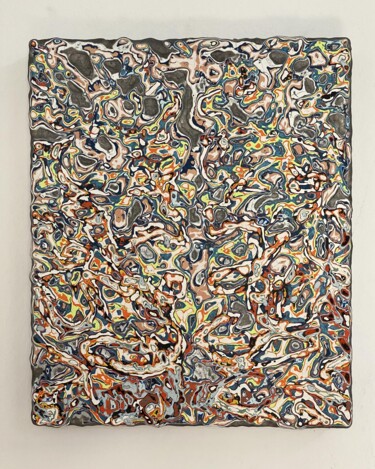 Painting titled "Midnight Blooms 24c3" by Soichiro Shimizu, Original Artwork, Acrylic