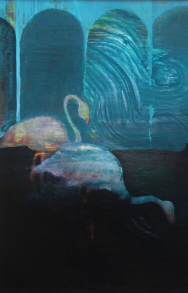 「You are what you ea…」というタイトルの絵画 Sarah Knill-Jonesによって, オリジナルのアートワーク, 水彩画 段ボールにマウント