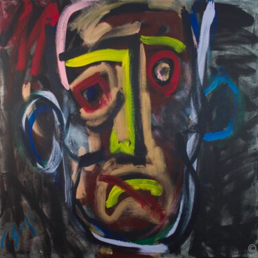 Schilderij getiteld "climat urbain n°2 " door Benzi, Origineel Kunstwerk, Acryl