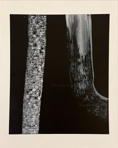Tekening getiteld "Sans titre III" door Pierre Bastaroli, Origineel Kunstwerk, Acryl
