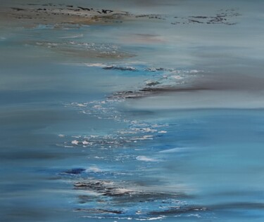 Peinture intitulée "Horizon" par Magali Martin, Œuvre d'art originale, Acrylique