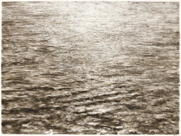 Drawing titled "Lumières, fleuve (V…" by Yann Bagot, Original Artwork, Ink