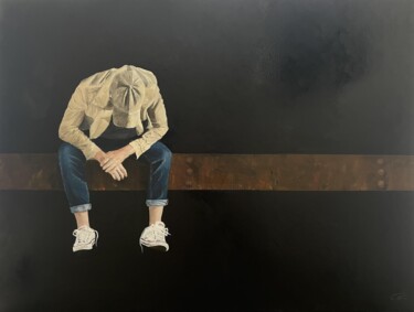 Peinture intitulée "le temps suspendu" par Pellen Pascal, Œuvre d'art originale, Huile