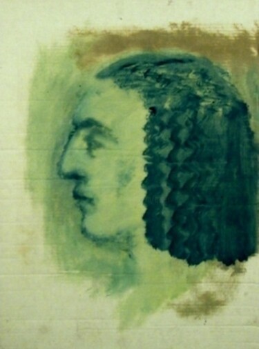 Σχέδιο με τίτλο "portrait jeune homm…" από Benzi, Αυθεντικά έργα τέχνης, Λάδι