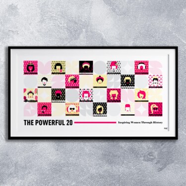 Arte digitale intitolato "The Powerful 20" da Monira Sophan De Cuadra (Msc), Opera d'arte originale, Stampa digitale