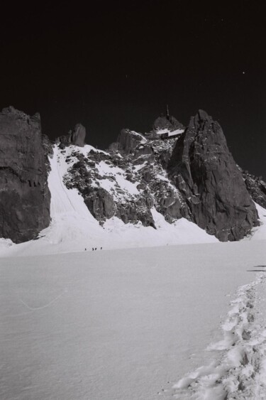 Photographie intitulée "Aiguille du Midi vu…" par Peg, Œuvre d'art originale, Papier