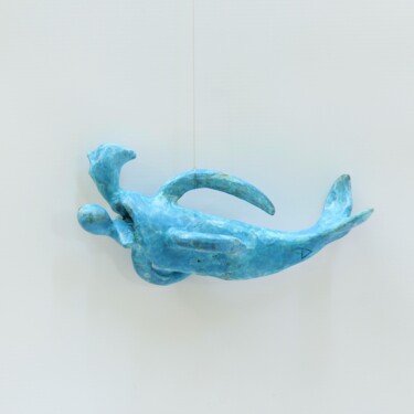 Sculpture intitulée "Baleine  (n° 88)" par Didier Fournier, Œuvre d'art originale, Bronze