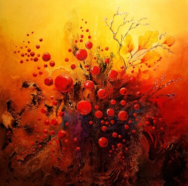 Peinture intitulée "FANTAISIE" par Patrice Bru, Œuvre d'art originale, Acrylique