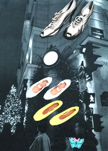 Collages titled "WALK_200dpi" by Lielie Sellier, Original Artwork, Collages