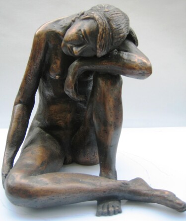 Sculpture titled "Dream Oh little dre…" by Reno Sculpteur, Original Artwork, Bronze