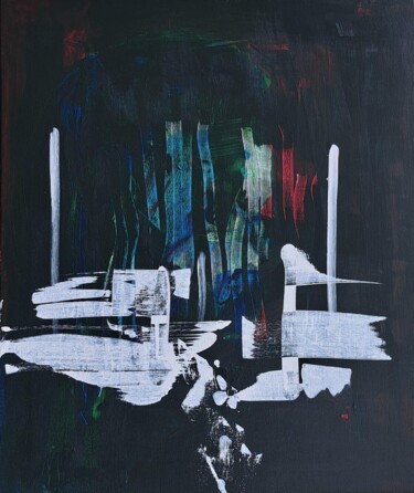 Peinture intitulée "Vaisseau fantôme " par Jean Marc Bramy, Œuvre d'art originale, Acrylique