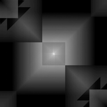 Drawing titled "Squares in motion –…" by Alain Longuet, Original Artwork, Digital Print