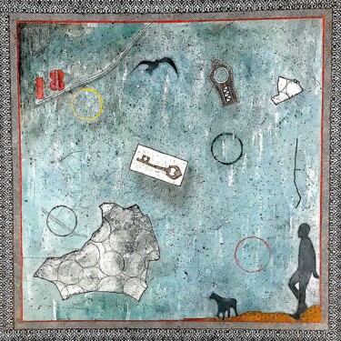 Peinture intitulée "18 Junction 100x100…" par G A R T N E R, Œuvre d'art originale, Acrylique