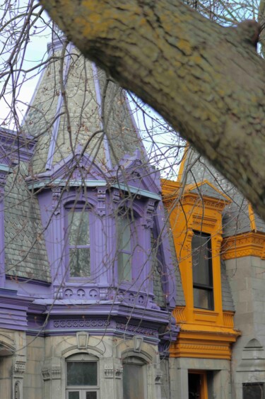 Fotografia intitolato "Dialogue en violet…" da Joseph Durocher, Opera d'arte originale, Fotografia digitale