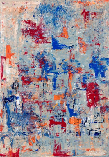 Peinture intitulée "Tremors" par Smita Mishra, Œuvre d'art originale, Acrylique