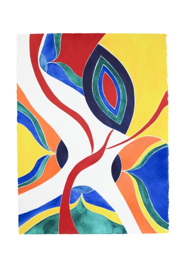 Collages getiteld "Amazone II " door Virginie Rasmont, Origineel Kunstwerk, Acryl
