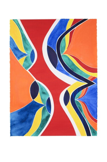 Collages titled "Amazone I " by Virginie Rasmont, Original Artwork, Acrylic