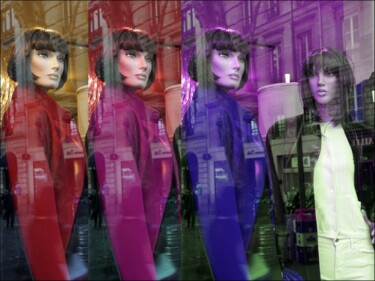 Photographie intitulée "Mannequins et refle…" par Daniel Gautier, Œuvre d'art originale, Aluminium
