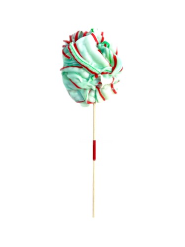 Sculpture intitulée "Lollipop Menthe-cer…" par Audrey Steiner, Œuvre d'art originale, Bois