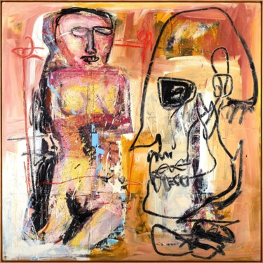 Peinture intitulée "VANITAS" par Cy Pavel, Œuvre d'art originale, Huile