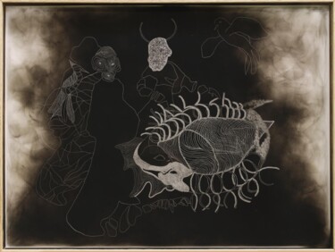 Drawing titled "Mood Board (# squel…" by Muriel Malchus, Original Artwork, Paper