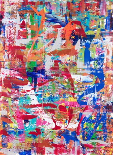 Peinture intitulée "The Cosmic Link" par Smita Mishra, Œuvre d'art originale, Acrylique