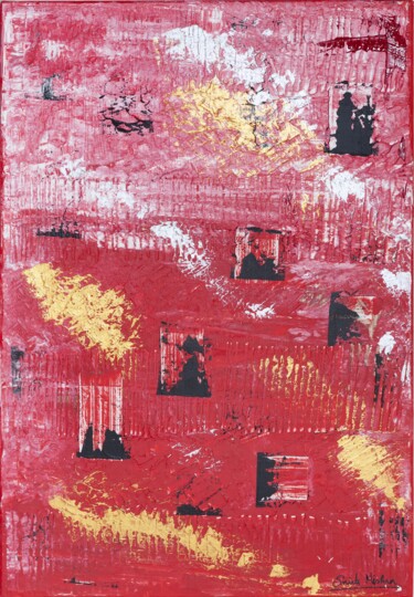 Peinture intitulée "Stepping Stones" par Smita Mishra, Œuvre d'art originale, Acrylique