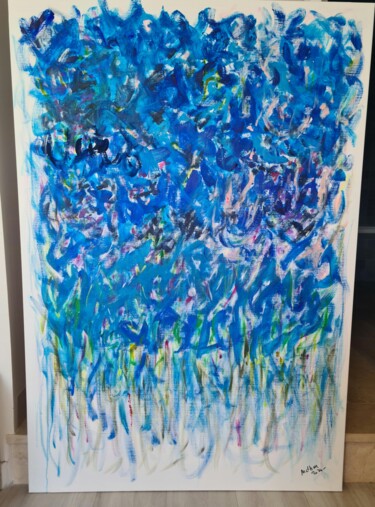 Peinture intitulée "Marée haute" par Monica Dehaeze , Œuvre d'art originale, Acrylique