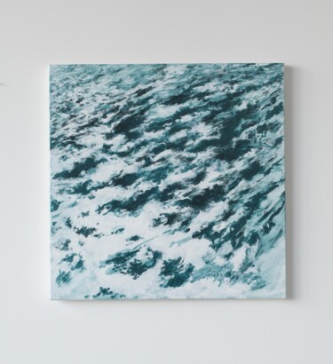 Peinture intitulée "Ecume, étude." par Aude Monier, Œuvre d'art originale, Acrylique Monté sur Châssis en bois