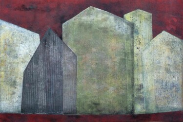 Printmaking titled "arrangement XX" by Marie Thamin, Original Artwork, Monotype Mounted on Aluminium