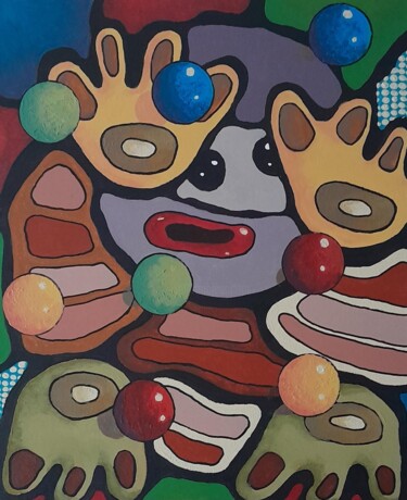 Peinture intitulée "20230614_140826" par Bertrand Jost, Œuvre d'art originale, Acrylique